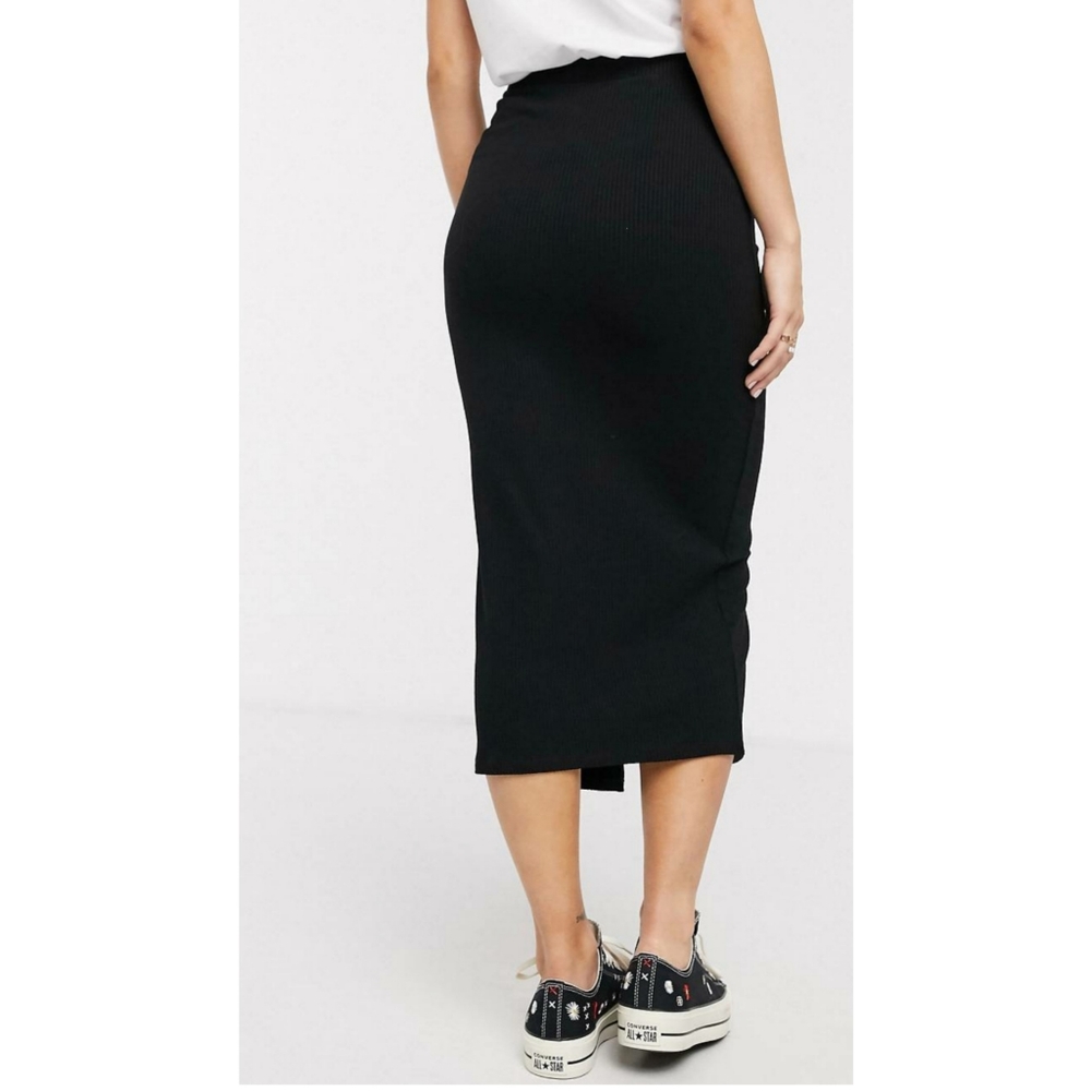 ASOS Rib Mini Skirt - Picture 3 of 4